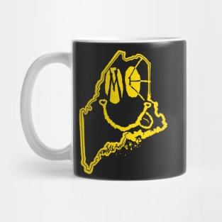 ME Eyes Maine Grunge Smiling Face Mug